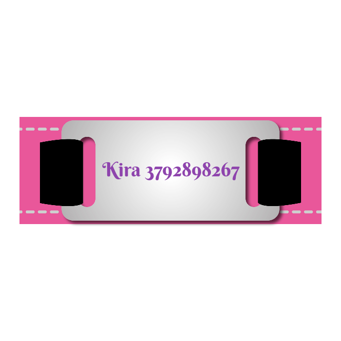 Collare cane personalizzato - collare cane personalizzabile con targhetta in metallo - linee Catarifrangenti - clip in abs - gancio per guinzaglio