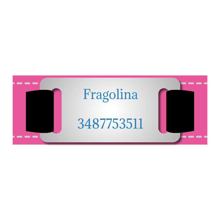 Collare cane personalizzato - collare cane personalizzabile con targhetta in metallo - linee Catarifrangenti - clip in abs - gancio per guinzaglio