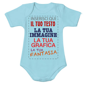 Body neonato cotone personalizzabile Neonato - Neonata con stampa personalizzata su richiesta 100% made in italy