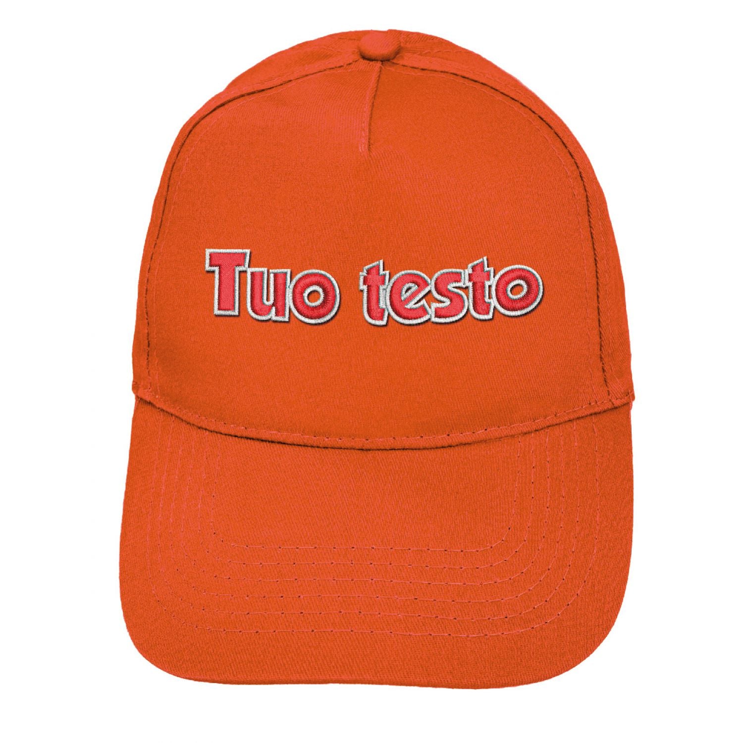 Cappello ricamato personalizzato - ricama il tuo cappello personalizzabile - 100% cotone - taglia unica - uomo-donna - ideale per feste, regalo, scuola, gite e uso quotidiano.