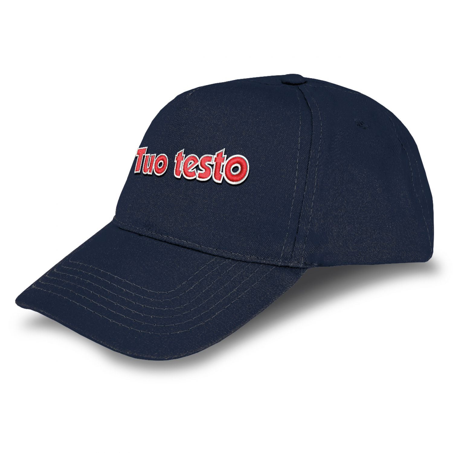 Cappello ricamato personalizzato - ricama il tuo cappello personalizzabile - 100% cotone - taglia unica - uomo-donna - ideale per feste, regalo, scuola, gite e uso quotidiano.