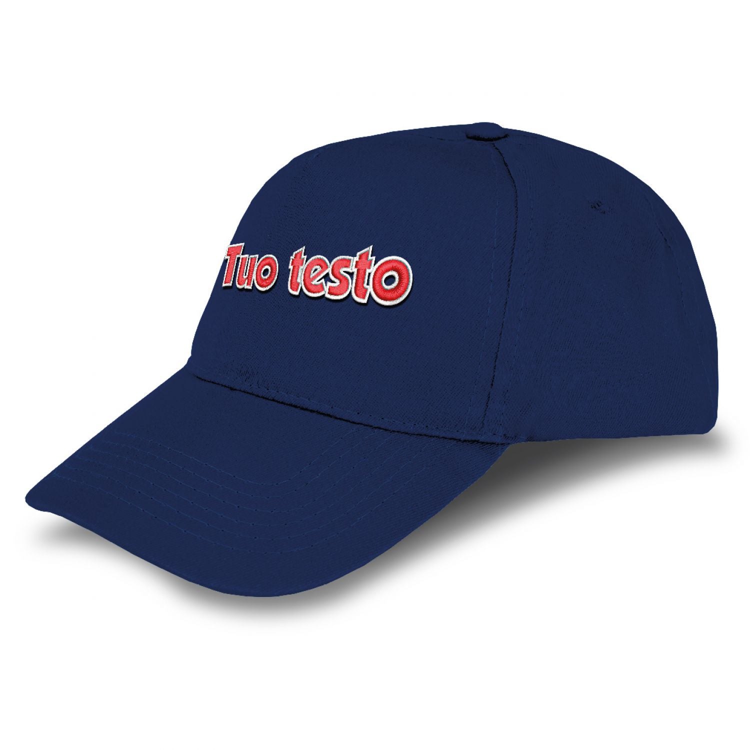 Cappello ricamato personalizzato - ricama il tuo cappello personalizzabile - 100% cotone - taglia unica - uomo-donna - ideale per feste, regalo, scuola, gite e uso quotidiano.