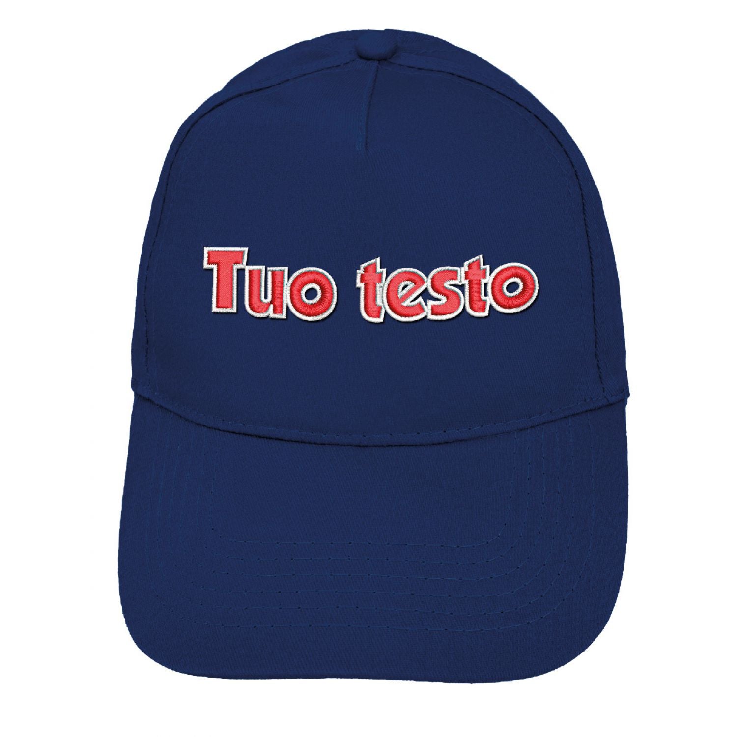 Cappello ricamato personalizzato - ricama il tuo cappello personalizzabile - 100% cotone - taglia unica - uomo-donna - ideale per feste, regalo, scuola, gite e uso quotidiano.