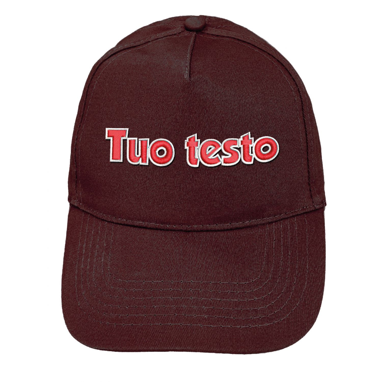 Cappello ricamato personalizzato - ricama il tuo cappello personalizzabile - 100% cotone - taglia unica - uomo-donna - ideale per feste, regalo, scuola, gite e uso quotidiano.