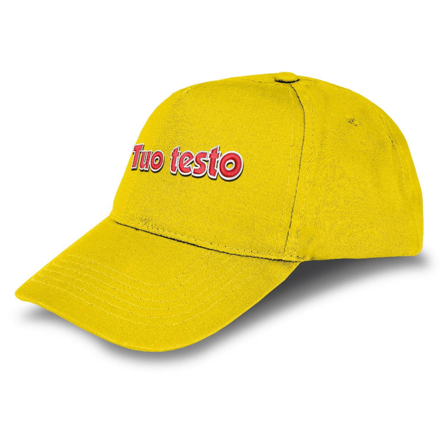 Cappello ricamato personalizzato - ricama il tuo cappello personalizzabile - 100% cotone - taglia unica - uomo-donna - ideale per feste, regalo, scuola, gite e uso quotidiano.