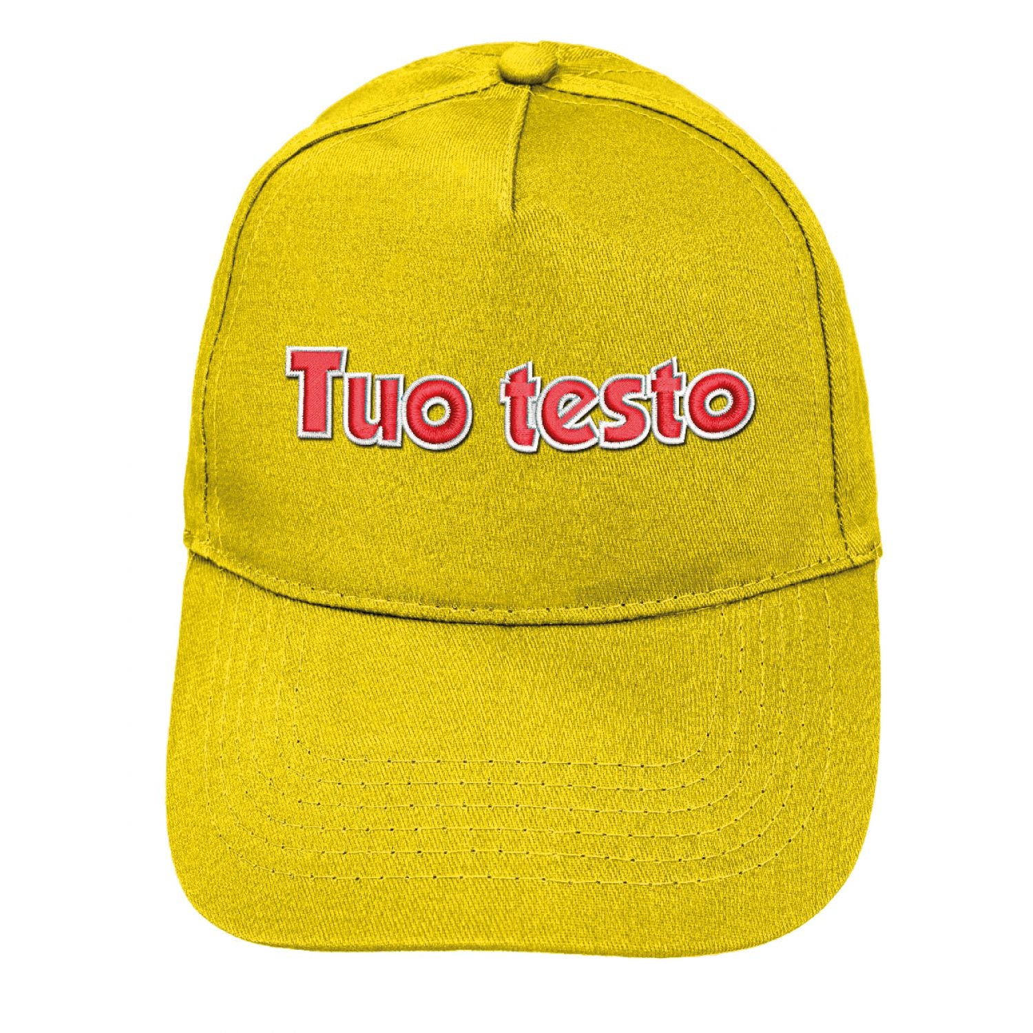 Cappello ricamato personalizzato - ricama il tuo cappello personalizzabile - 100% cotone - taglia unica - uomo-donna - ideale per feste, regalo, scuola, gite e uso quotidiano.