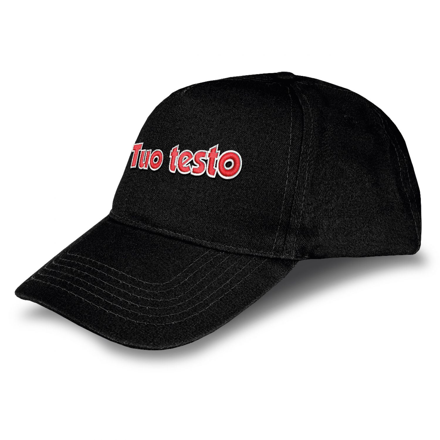 Cappello ricamato personalizzato - ricama il tuo cappello personalizzabile - 100% cotone - taglia unica - uomo-donna - ideale per feste, regalo, scuola, gite e uso quotidiano.