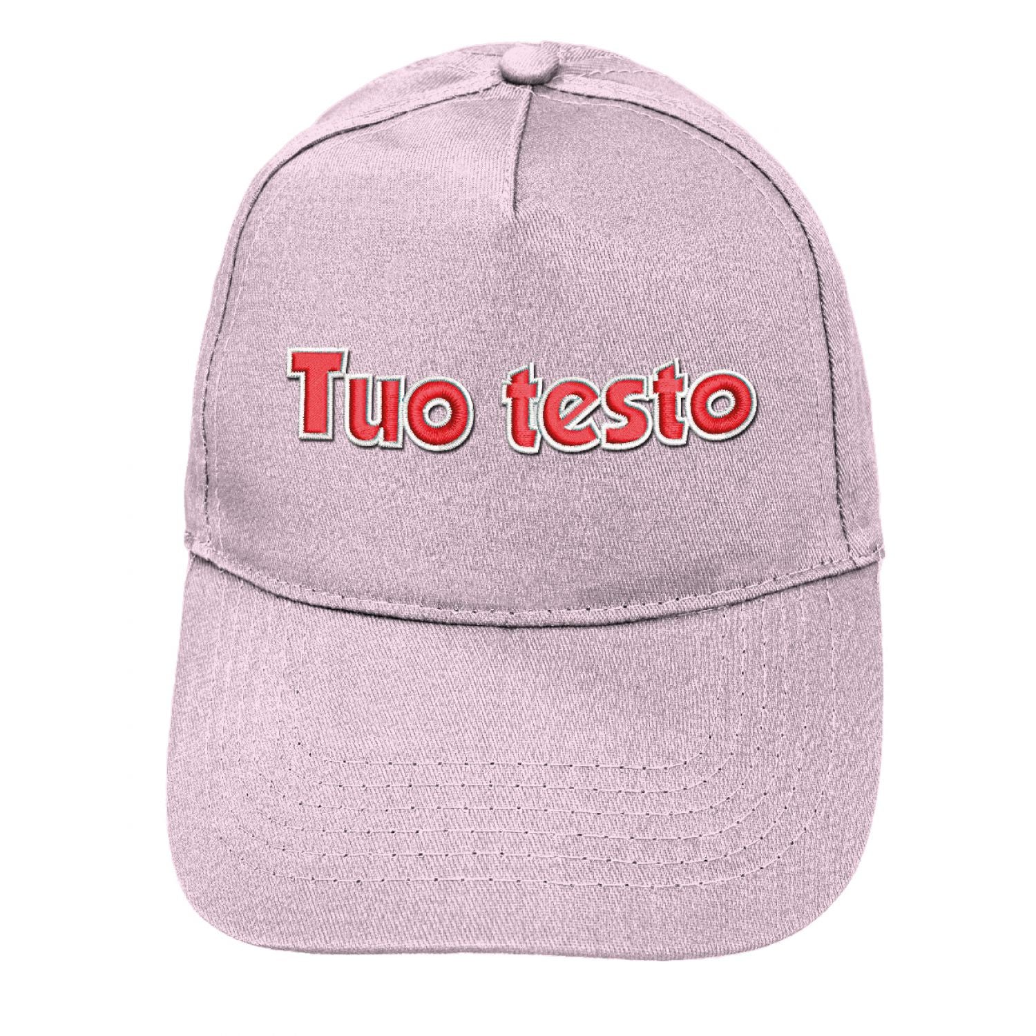 Cappello ricamato personalizzato - ricama il tuo cappello personalizzabile - 100% cotone - taglia unica - uomo-donna - ideale per feste, regalo, scuola, gite e uso quotidiano.