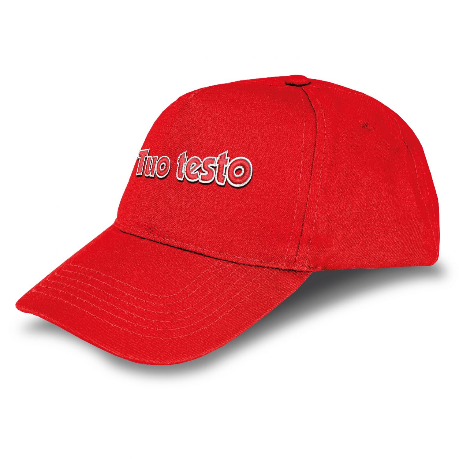 Cappello ricamato personalizzato - ricama il tuo cappello personalizzabile - 100% cotone - taglia unica - uomo-donna - ideale per feste, regalo, scuola, gite e uso quotidiano.