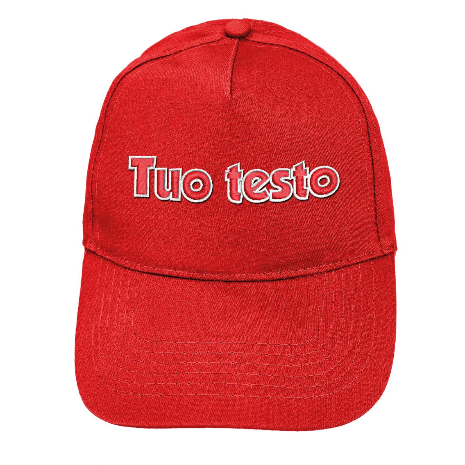 Cappello ricamato personalizzato - ricama il tuo cappello personalizzabile - 100% cotone - taglia unica - uomo-donna - ideale per feste, regalo, scuola, gite e uso quotidiano.