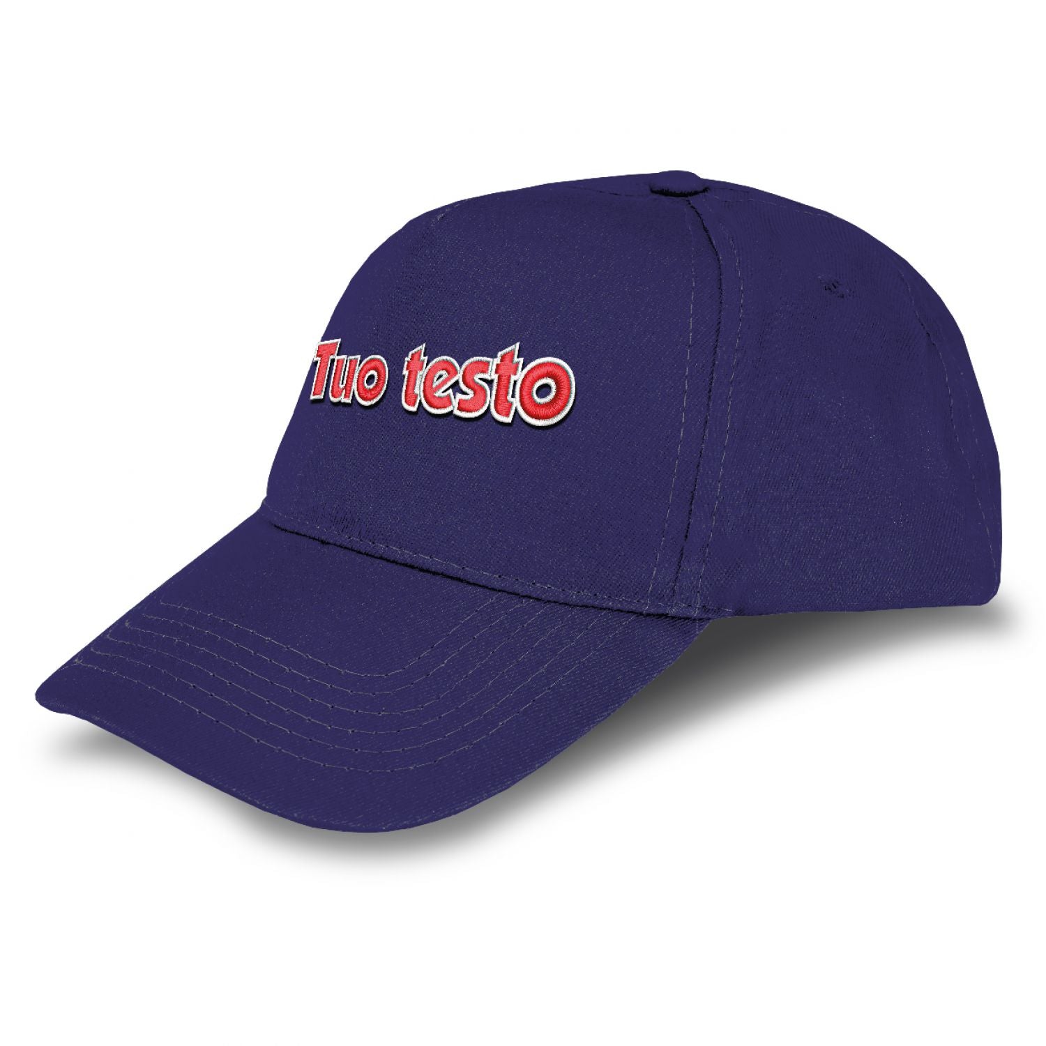 Cappello ricamato personalizzato - ricama il tuo cappello personalizzabile - 100% cotone - taglia unica - uomo-donna - ideale per feste, regalo, scuola, gite e uso quotidiano.