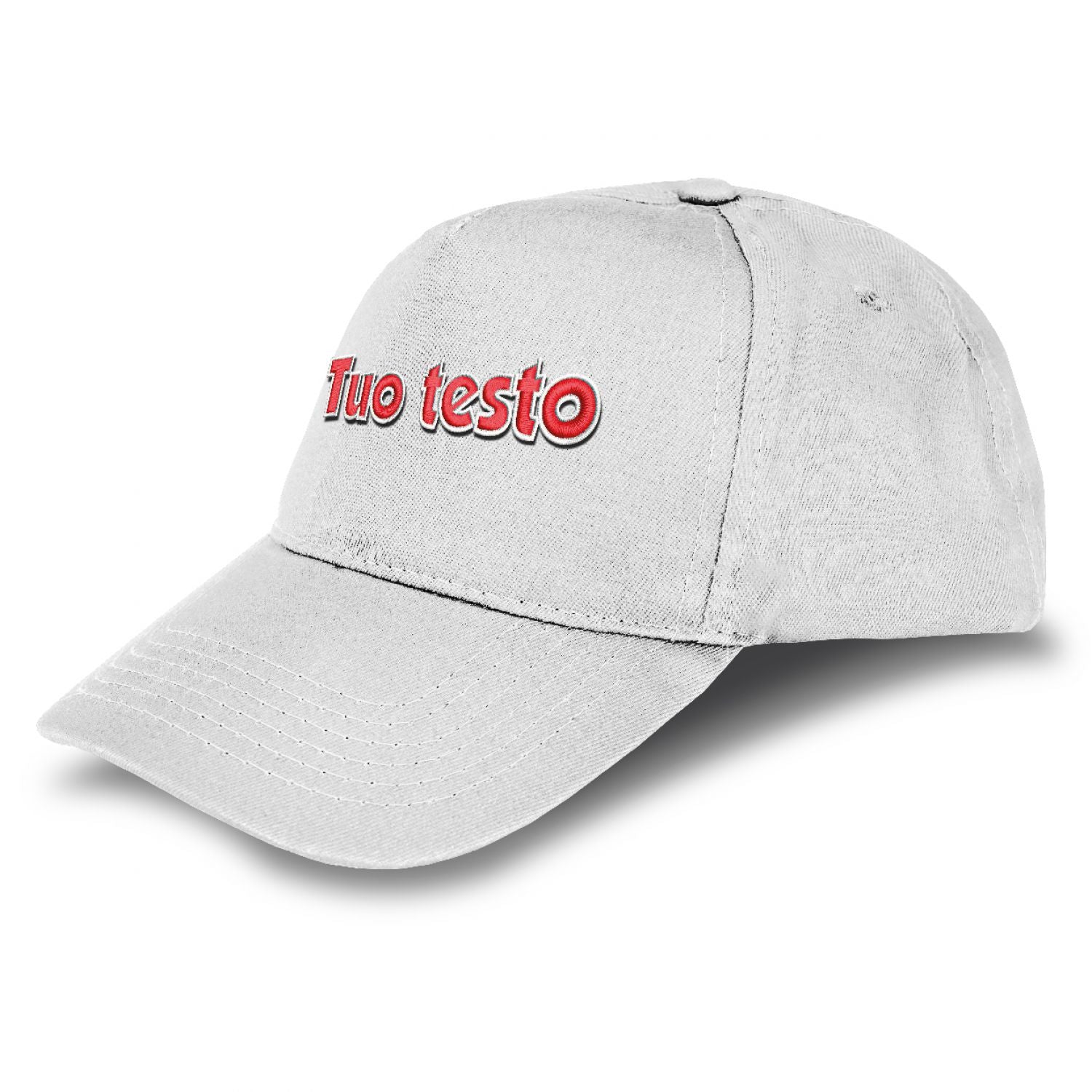 Cappello ricamato personalizzato - ricama il tuo cappello personalizzabile - 100% cotone - taglia unica - uomo-donna - ideale per feste, regalo, scuola, gite e uso quotidiano.