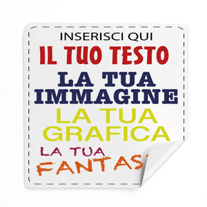 100 Adesivi , etichette personalizzati - adesivi personalizzati con immagine , logo aziendale , foto , testo - 100% Made in Italy.
