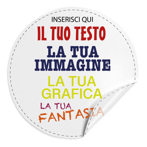100 Adesivi trasparenti personalizzati, etichette personalizzate - adesivi trasparenti personalizzati con immagine , logo aziendale , foto , testo - 100% Made in Italy.
