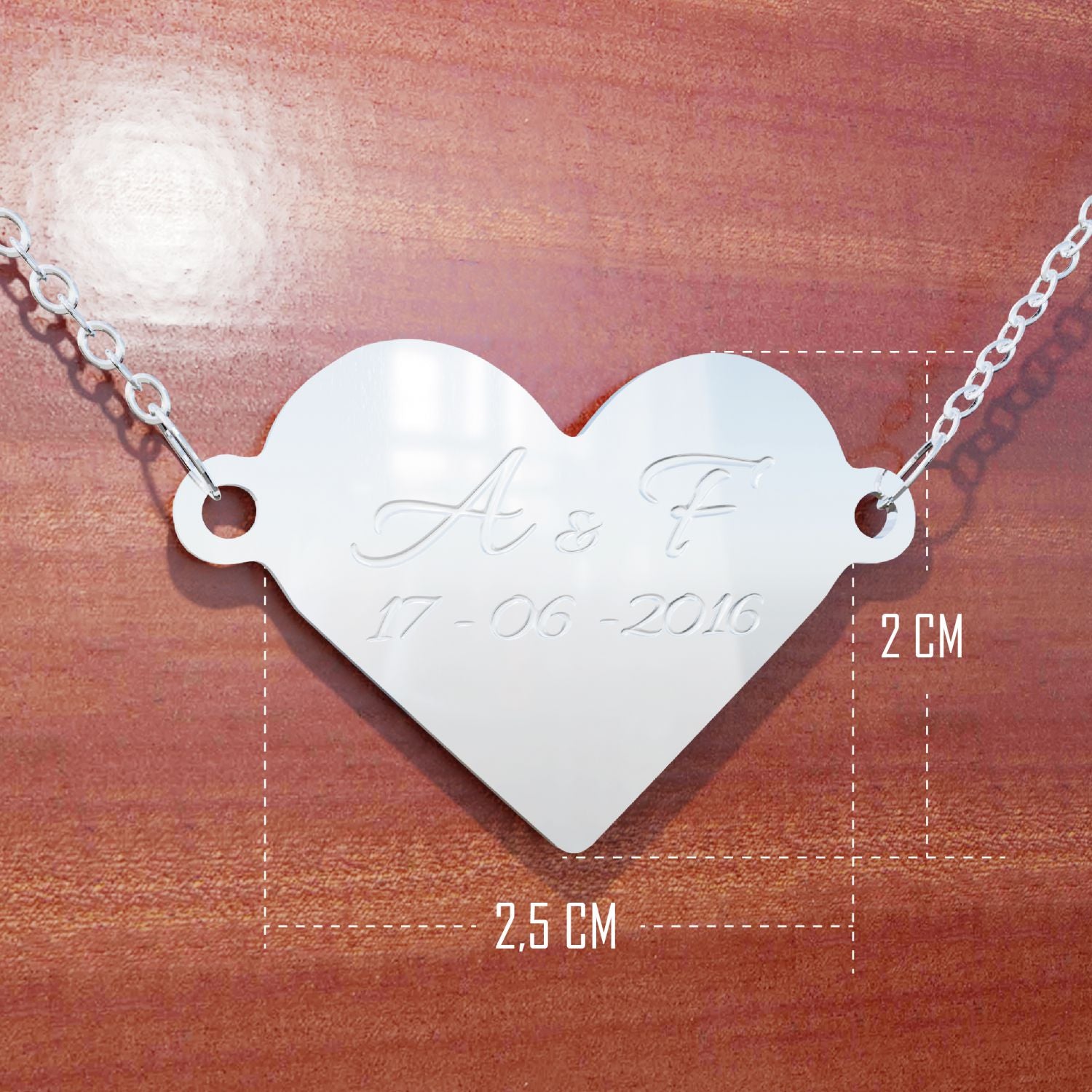 Collana personalizzata con nome , iniziali - collana personalizzabile incisione laser , iniziali , nome - ideale per regalo , san Valentino , festa della mamma - 100% made in italy