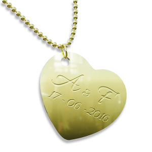 Collana personalizzata con nome , iniziali - collana personalizzabile incisione laser , iniziali , nome - ideale per regalo , san Valentino , festa della mamma - 100% made in italy