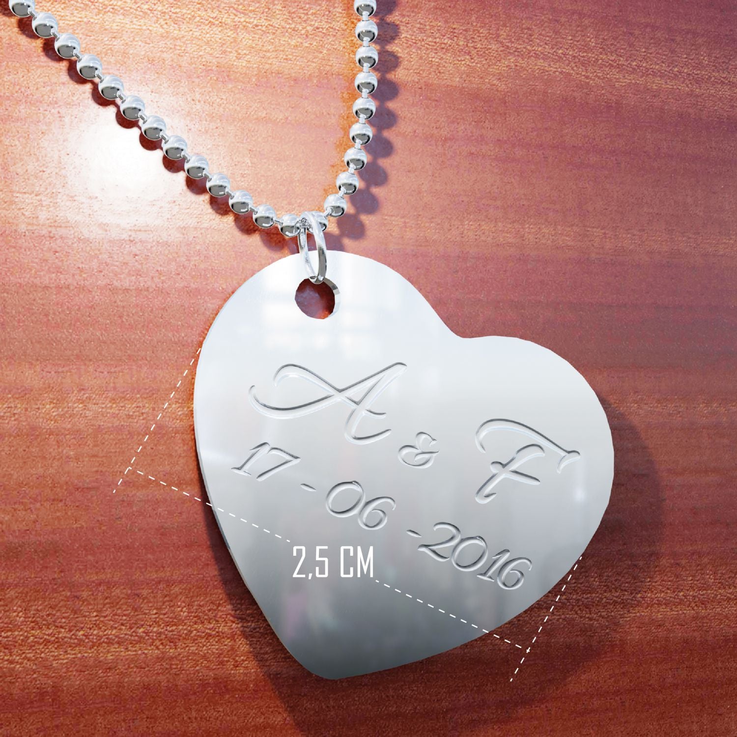 Collana personalizzata con nome , iniziali - collana personalizzabile incisione laser , iniziali , nome - ideale per regalo , san Valentino , festa della mamma - 100% made in italy