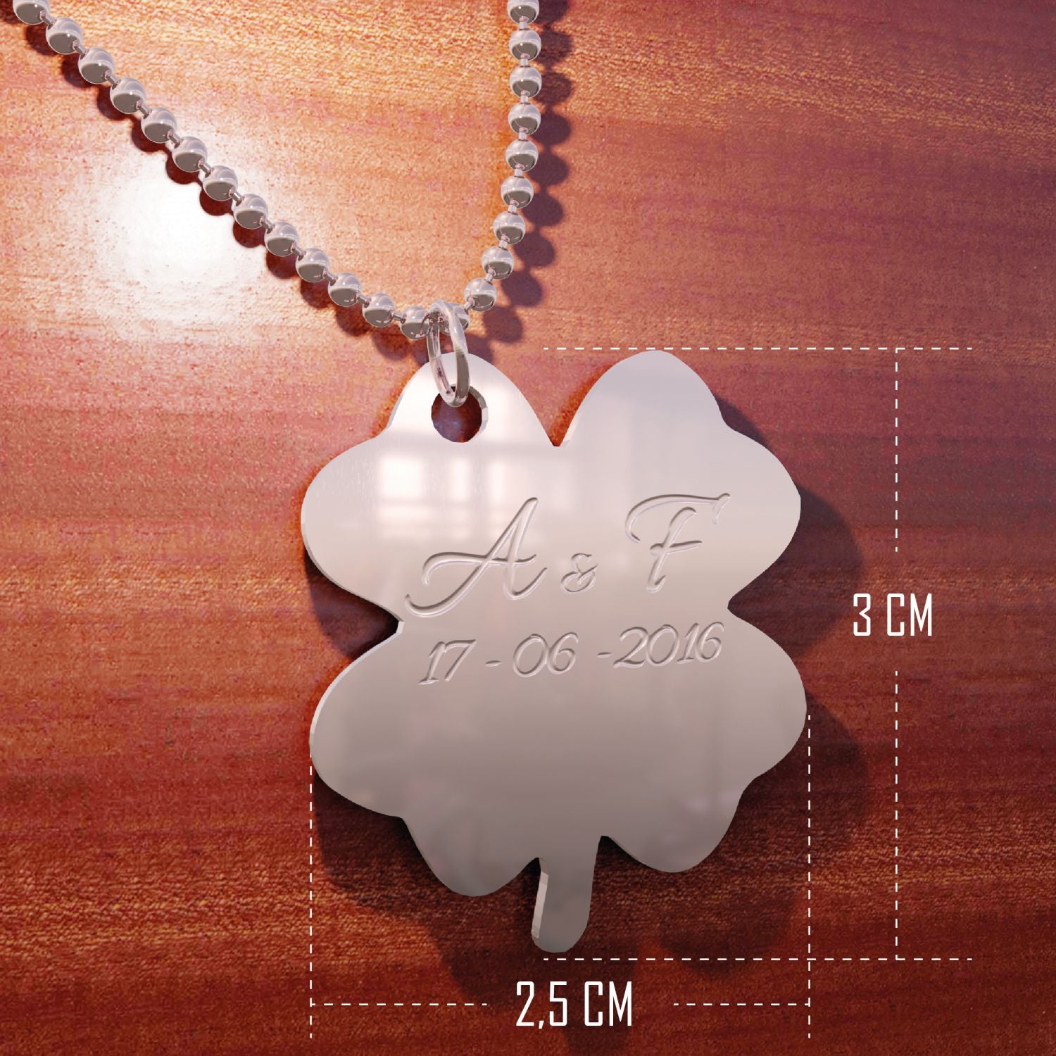 Collana personalizzata con nome , iniziali - collana personalizzabile incisione laser , iniziali , nome - ideale per regalo , san Valentino , festa della mamma - 100% made in italy