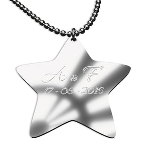 Collana personalizzata con nome , iniziali - collana personalizzabile incisione laser , iniziali , nome - ideale per regalo , san Valentino , festa della mamma - 100% made in italy