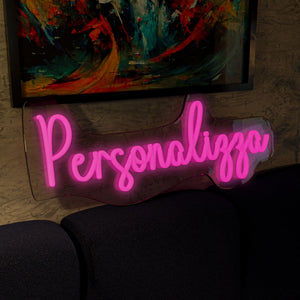 Insegna Neon Led Personalizzata _ Personalizza Ora la Tua Scritta Led luminosa - ideale per regali, feste, negozi - 100% Made in Italy