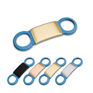 Targhetta Cane Personalizzata - Targhetta in silicone Personalizzabile con incisione laser - ideale per collari , borse , zaini ecc - 100% made in italy