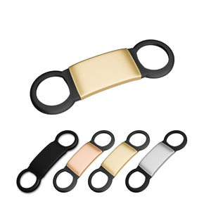 Targhetta Cane Personalizzata - Targhetta in silicone Personalizzabile con incisione laser - ideale per collari , borse , zaini ecc - 100% made in italy