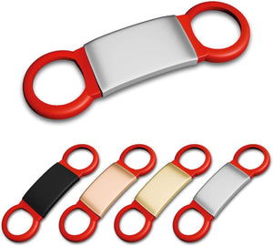 Targhetta Cane Personalizzata - Targhetta in silicone Personalizzabile con incisione laser - ideale per collari , borse , zaini ecc - 100% made in italy