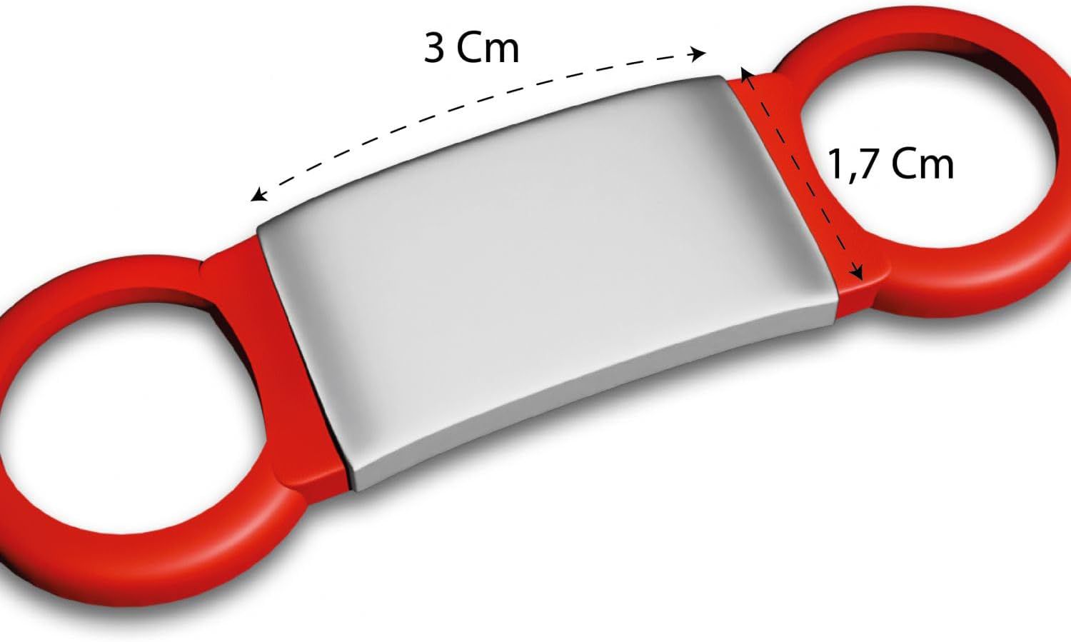 Targhetta Cane Personalizzata - Targhetta in silicone Personalizzabile con incisione laser - ideale per collari , borse , zaini ecc - 100% made in italy