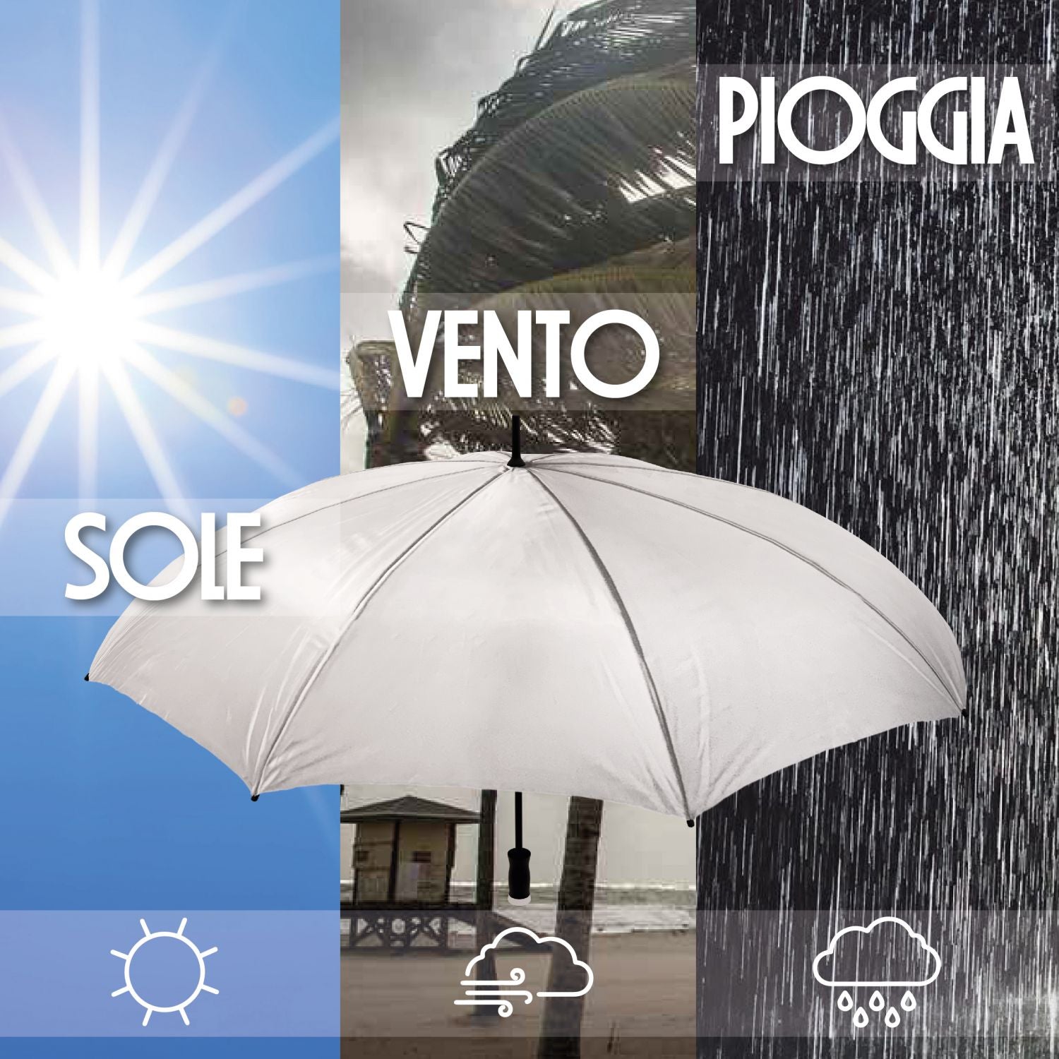 Ombrello personalizzato - Personalizza Ora con immagini , testi e o loghi - ideale per regali , uso quotidiano e aziendale