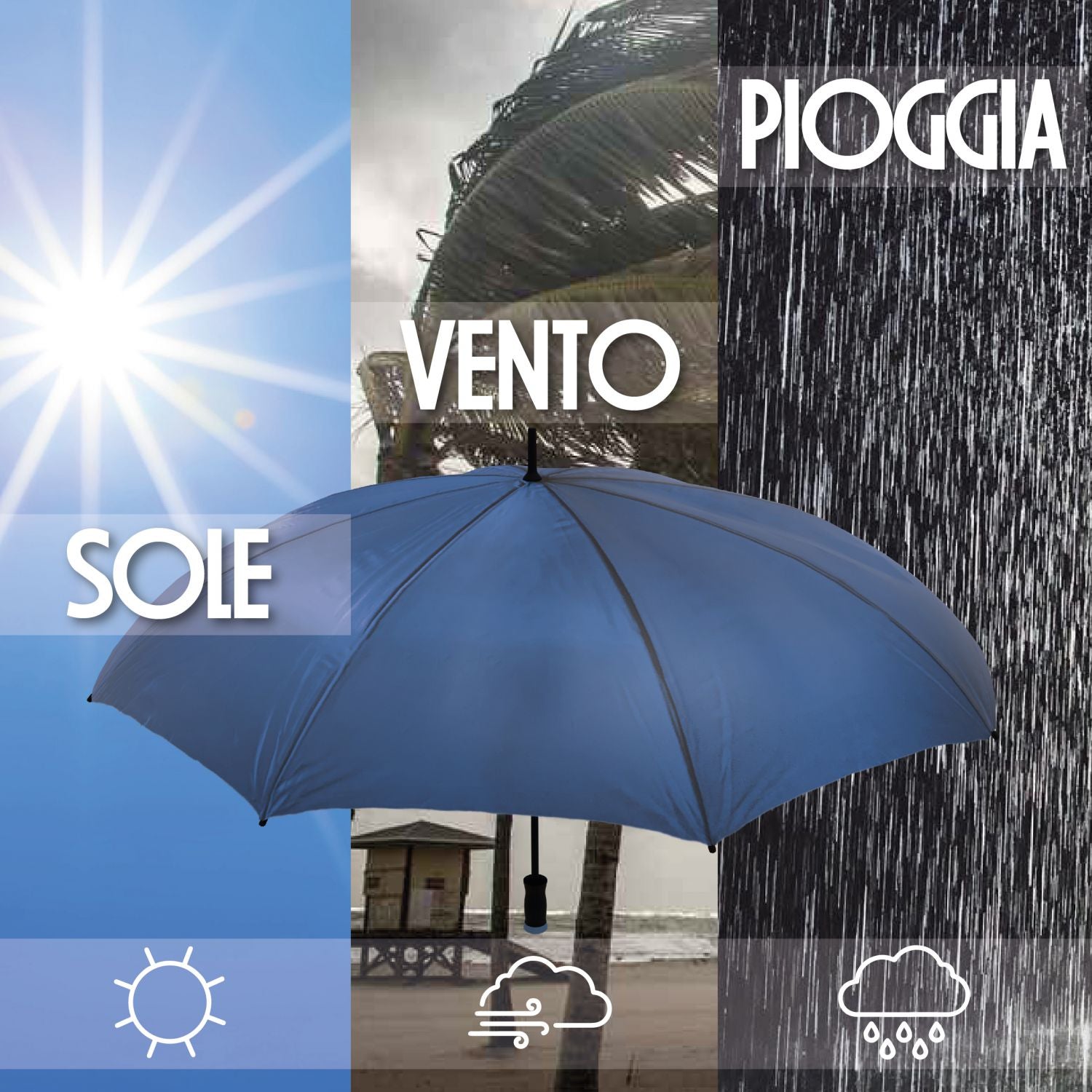 Ombrello personalizzato - Personalizza Ora con immagini , testi e o loghi - ideale per regali , uso quotidiano e aziendale