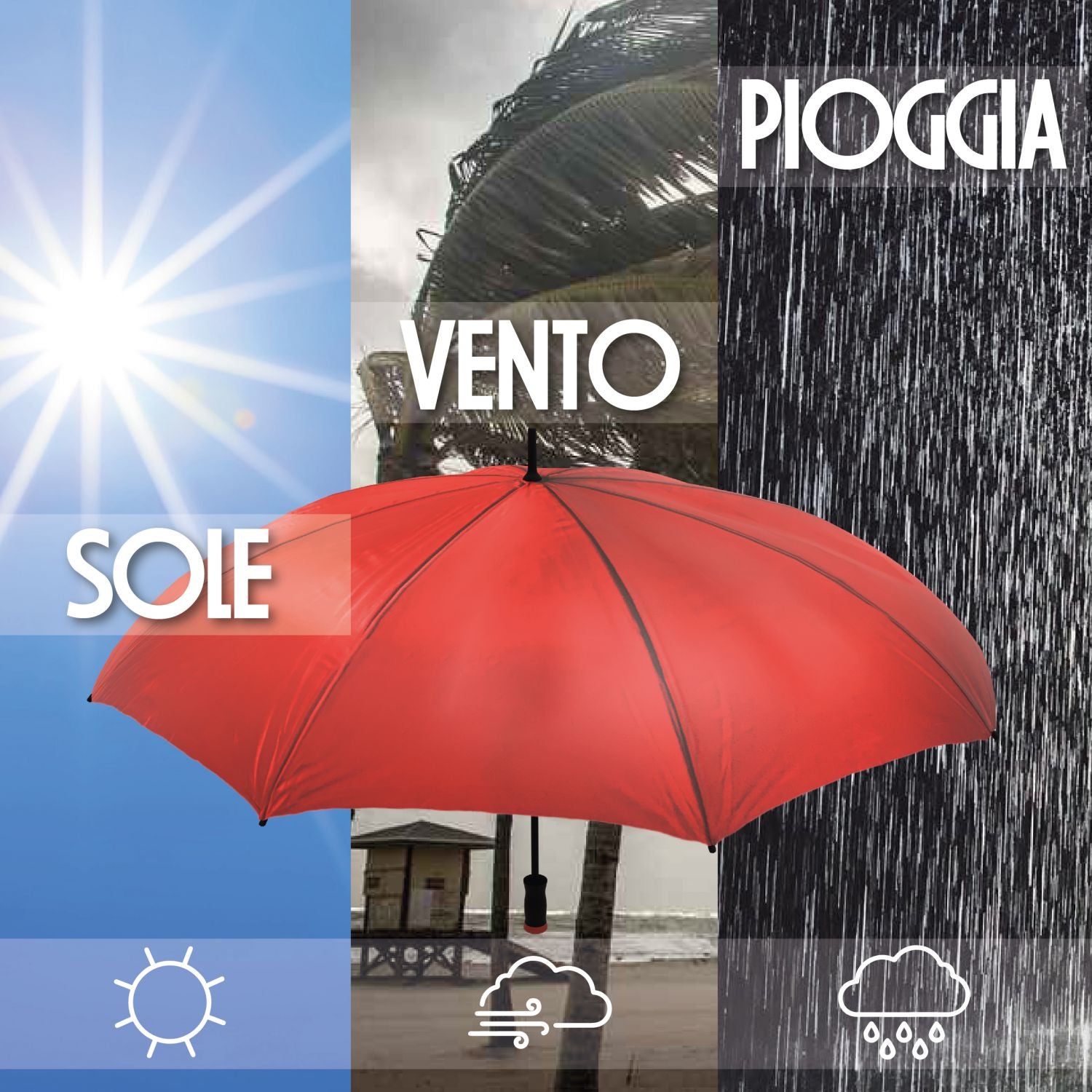 Ombrello personalizzato - Personalizza Ora con immagini , testi e o loghi - ideale per regali , uso quotidiano e aziendale
