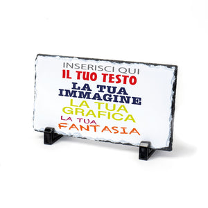 Pietra Personalizzata , Personalizza ora la tua Pietra , in dotazione piedini per il supporto - 100% Made in Italy.