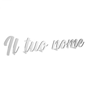 Scritta in plexiglass personalizzata 30-40-50-75 cm - nome in plexiglass specchiato personalizzato - Altezza massima 15cm spessore 3 mm - 100% made in Italy