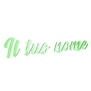 Scritta in plexiglass personalizzata 30-40-50-75 cm - nome in plexiglass specchiato personalizzato - Altezza massima 15cm spessore 3 mm - 100% made in Italy