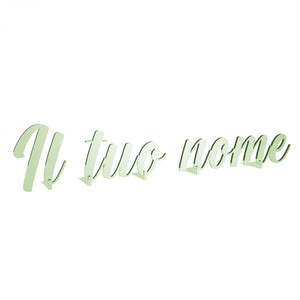 Scritta in plexiglass personalizzata 30-40-50-75 cm - nome in plexiglass specchiato personalizzato - Altezza massima 15cm spessore 3 mm - 100% made in Italy