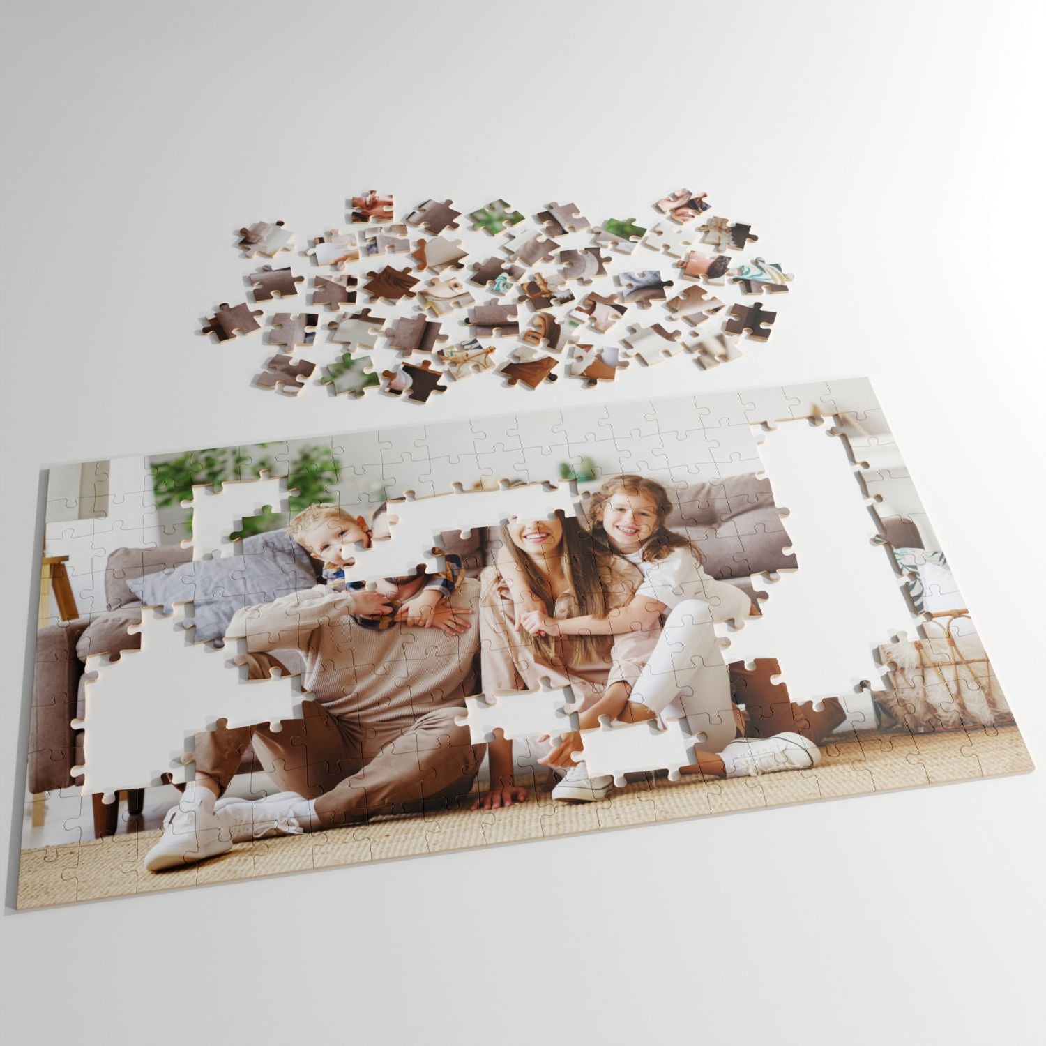 Puzzle Personalizzato 90 pezzi Con foto , testo o logo - Puzzle Personalizzabile - Idea Regalo per feste e Compleanni - 20x28,5 192 pezzi - 100% Made in Italy