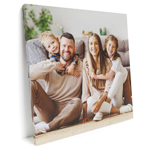Quadro personalizzato con foto - Stampa su Tela Canvas - personalizza il tuo quadro con foto e o testo - compreso di cornice in legno - 100% Made in Italy.