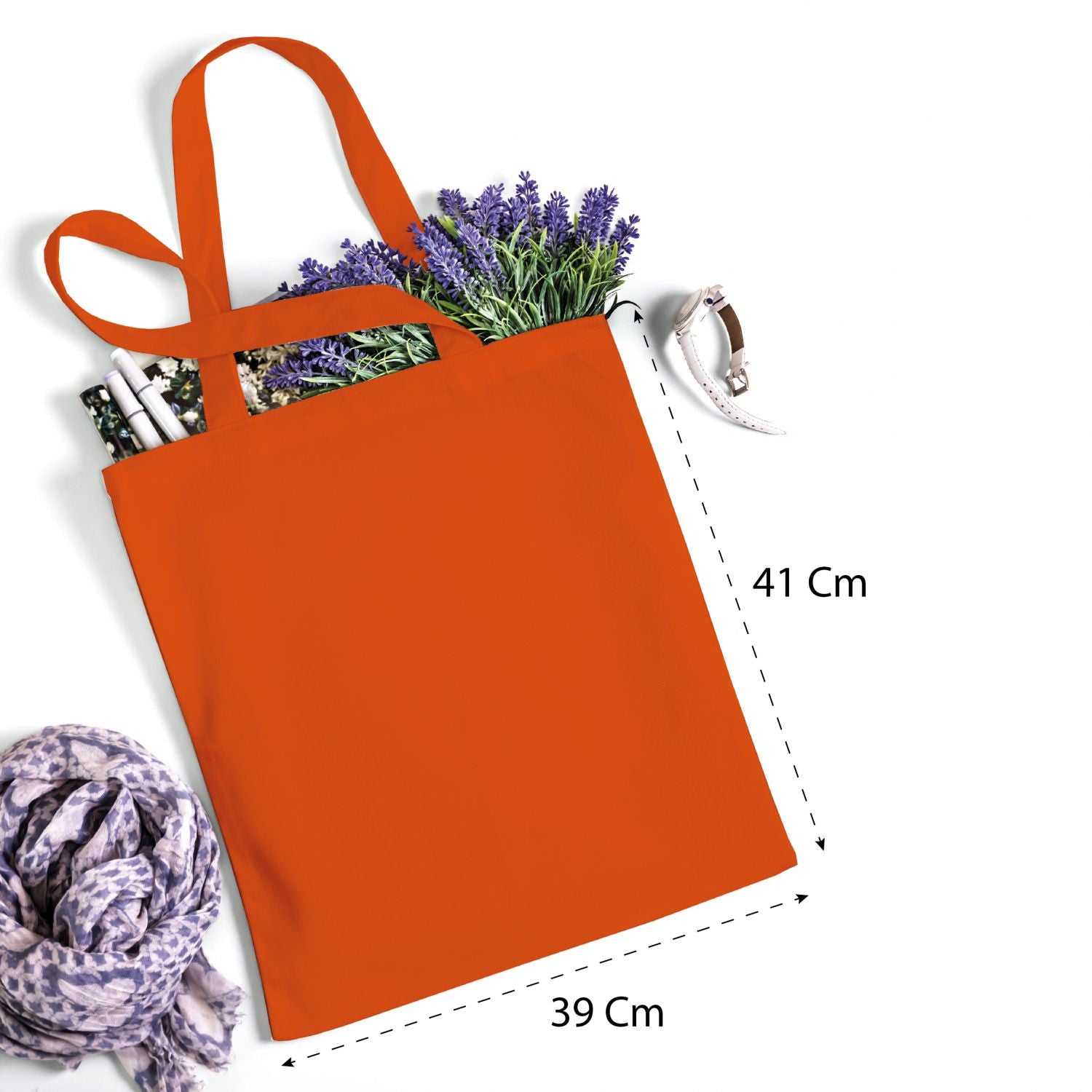Shopper Personalizzata 100% cotone 140gr mq - Shopper Personalizzabile 39x41 - manici lunghi e comfort - 100% Made in Italy