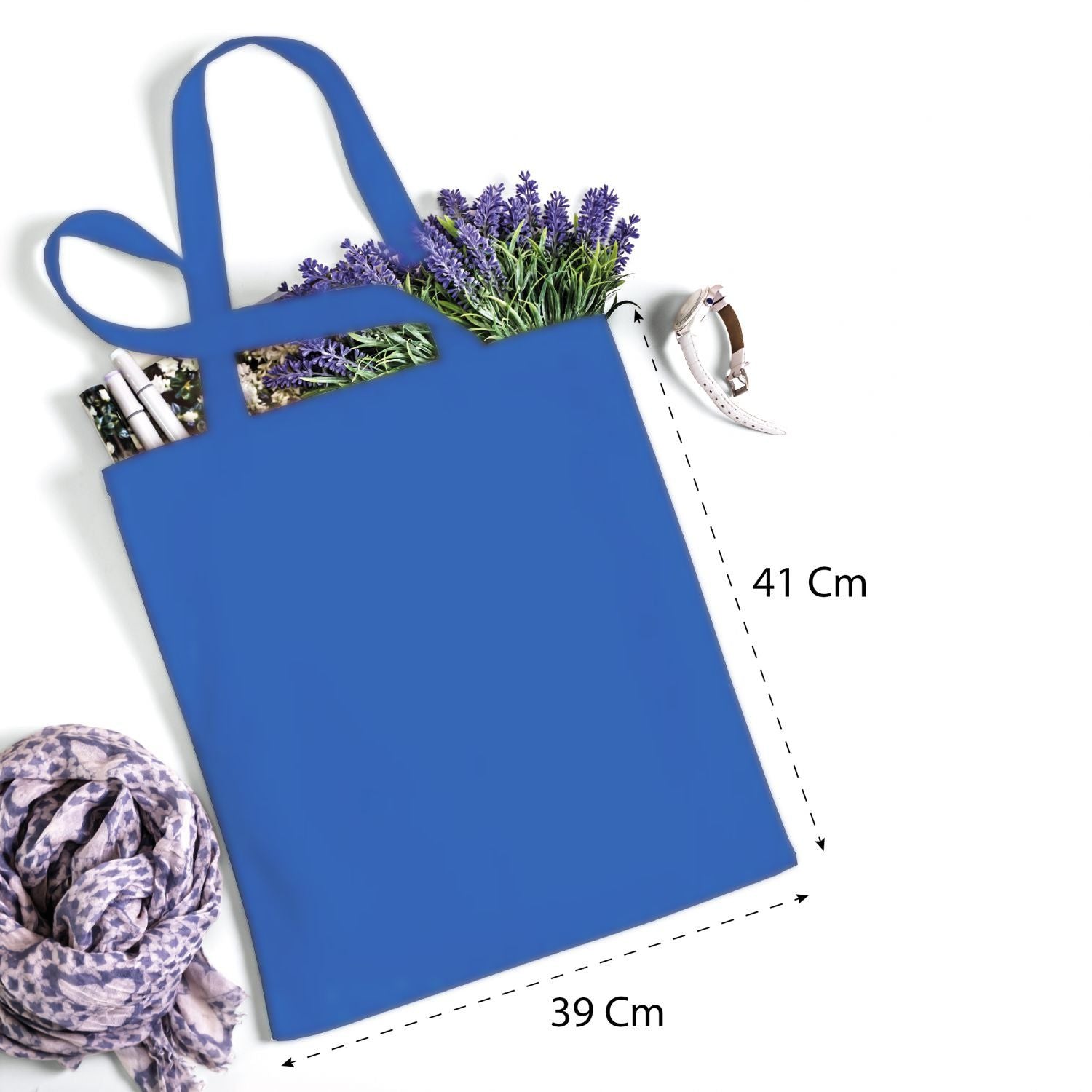 Shopper Personalizzata 100% cotone 140gr mq - Shopper Personalizzabile 39x41 - manici lunghi e comfort - 100% Made in Italy