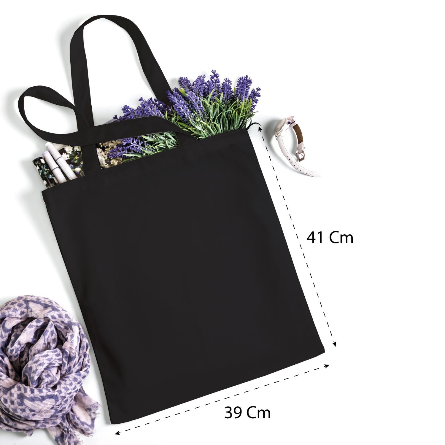 Shopper Personalizzata 100% cotone 140gr mq - Shopper Personalizzabile 39x41 - manici lunghi e comfort - 100% Made in Italy