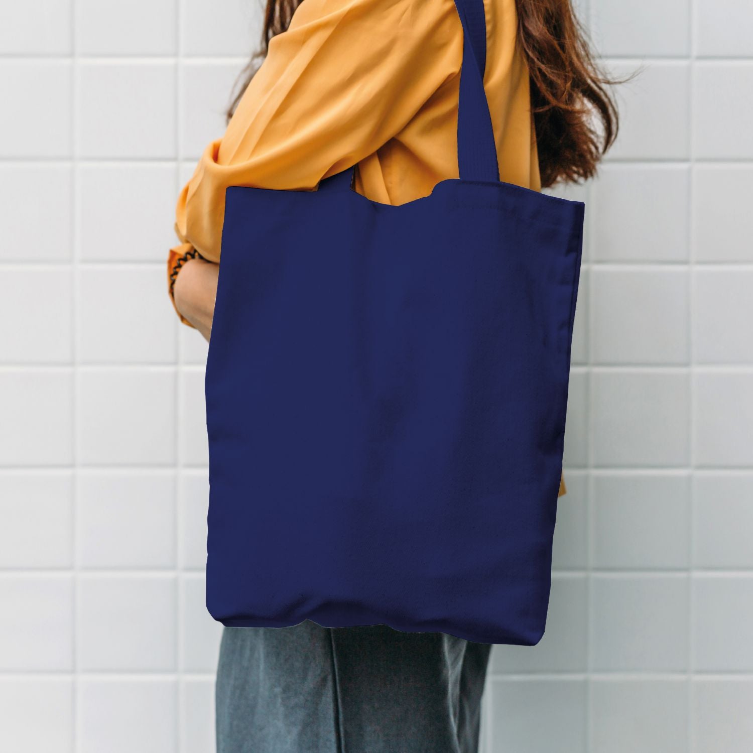 Shopper Personalizzata 100% cotone 140gr mq - Shopper Personalizzabile 39x41 - manici lunghi e comfort - 100% Made in Italy