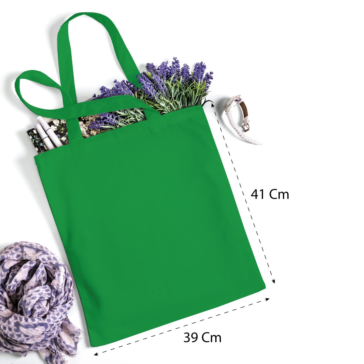 Shopper Personalizzata 100% cotone 140gr mq - Shopper Personalizzabile 39x41 - manici lunghi e comfort - 100% Made in Italy