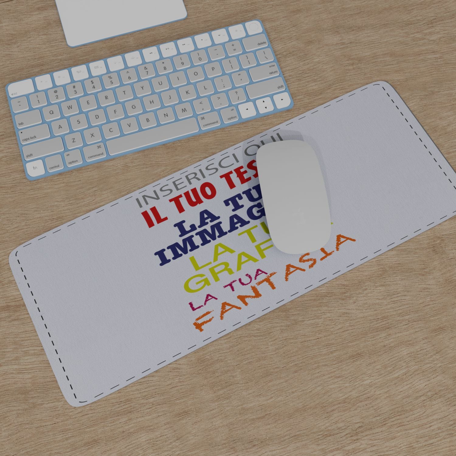 Tappetino Mouse Pad personalizzato con testo e foto , logo , grafica - tappetino mouse personalizzabile - 100% made in italy
