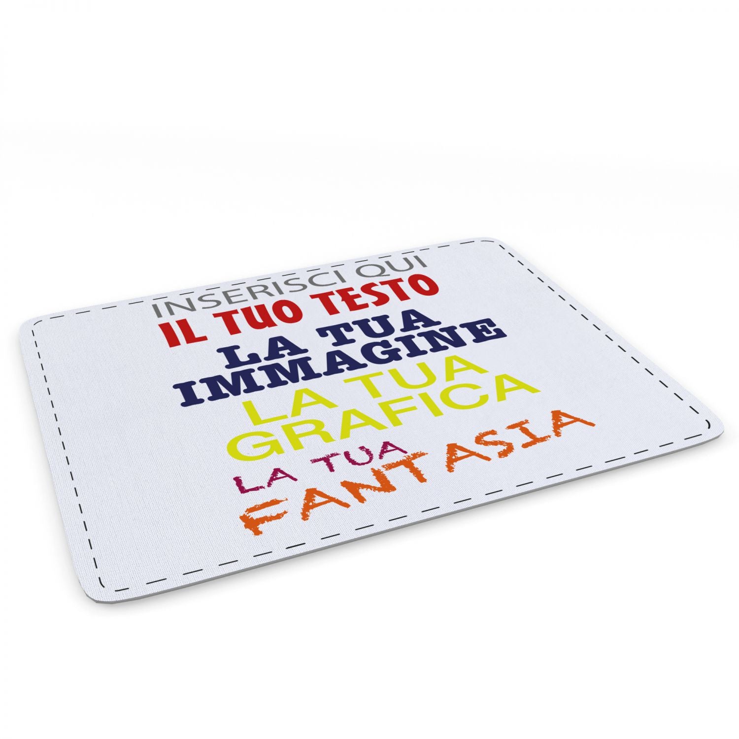 Tappetino Mouse Pad personalizzato con testo e foto , logo , grafica - tappetino mouse personalizzabile - 100% made in italy