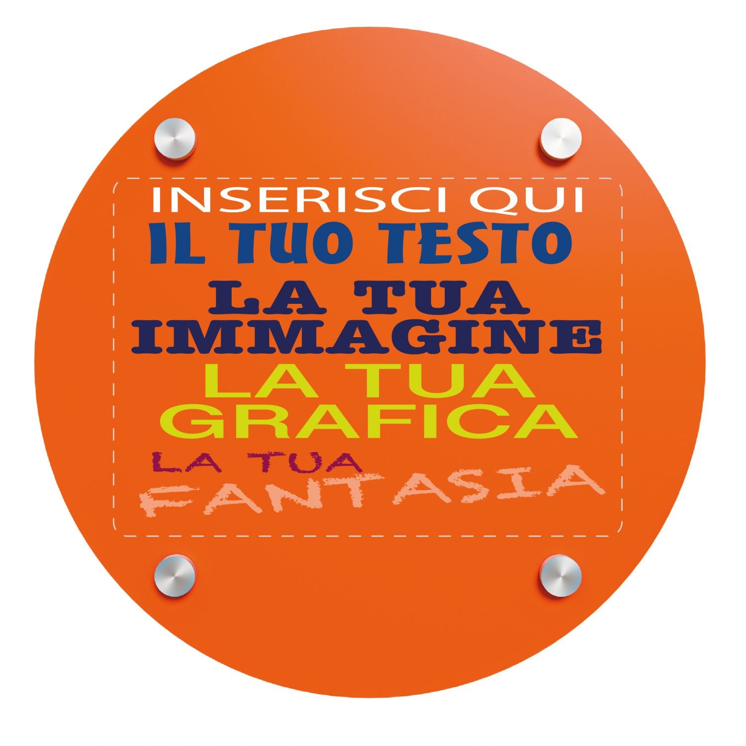 Targa in plexiglass personalizzata - targa fuoriporta in plexiglass 3mm personalizzata - in dotazione distanziali per il montaggio - 100% made in italy