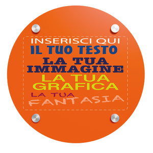 Targa in plexiglass personalizzata - targa fuoriporta in plexiglass 3mm personalizzata - in dotazione distanziali per il montaggio - 100% made in italy