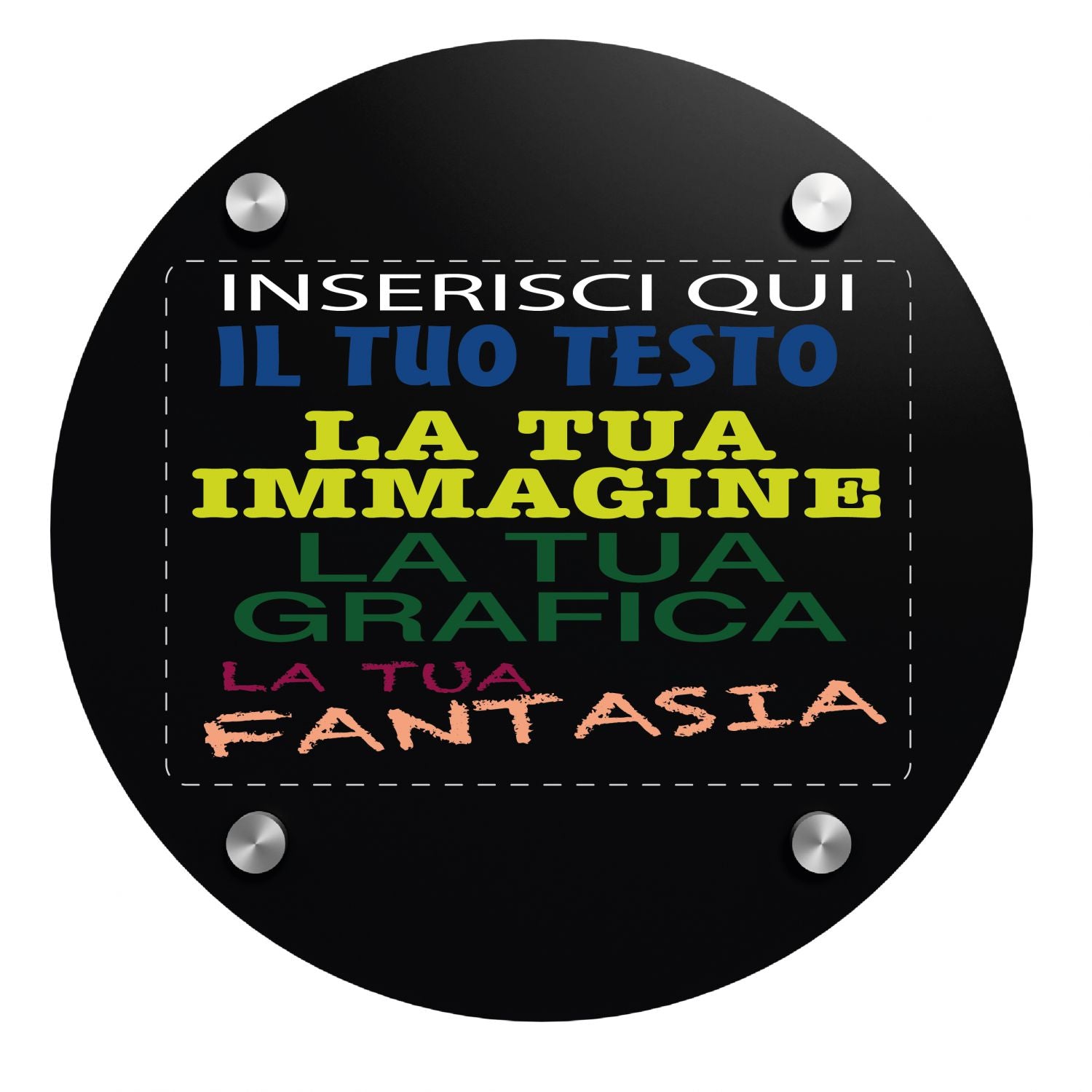 Targa in plexiglass personalizzata - targa fuoriporta in plexiglass 3mm personalizzata - in dotazione distanziali per il montaggio - 100% made in italy