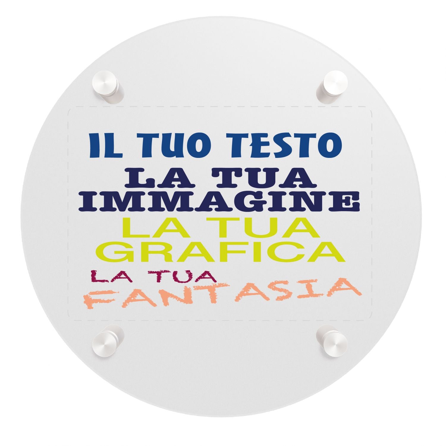 Targa in plexiglass personalizzata - targa fuoriporta in plexiglass 3mm personalizzata - in dotazione distanziali per il montaggio - 100% made in italy