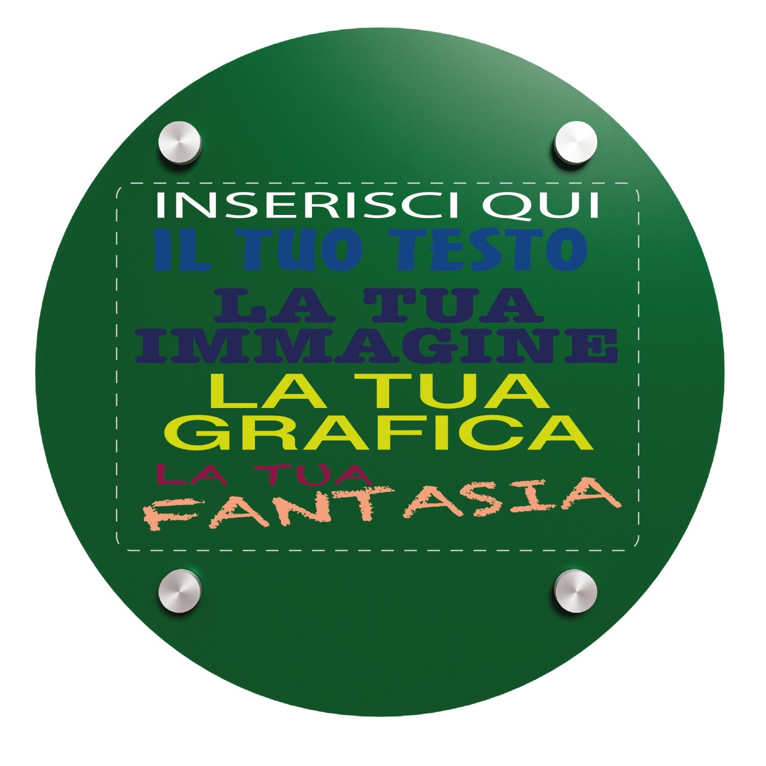 Targa in plexiglass personalizzata - targa fuoriporta in plexiglass 3mm personalizzata - in dotazione distanziali per il montaggio - 100% made in italy