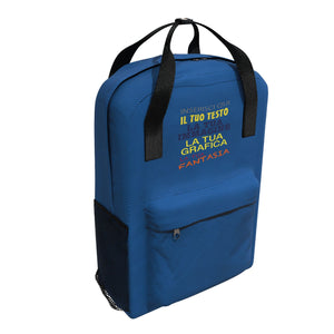 Zaino personalizzato - Personalizza Ora con testi , loghi e 0 immagini - ideale per regalo-uso quotidiano e scolastico